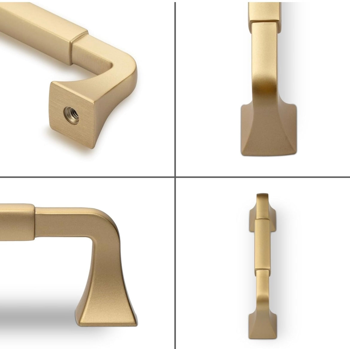 6pk Champagne/Brushed Gold Cabinet Handles, Furniture Pulls 5- inch