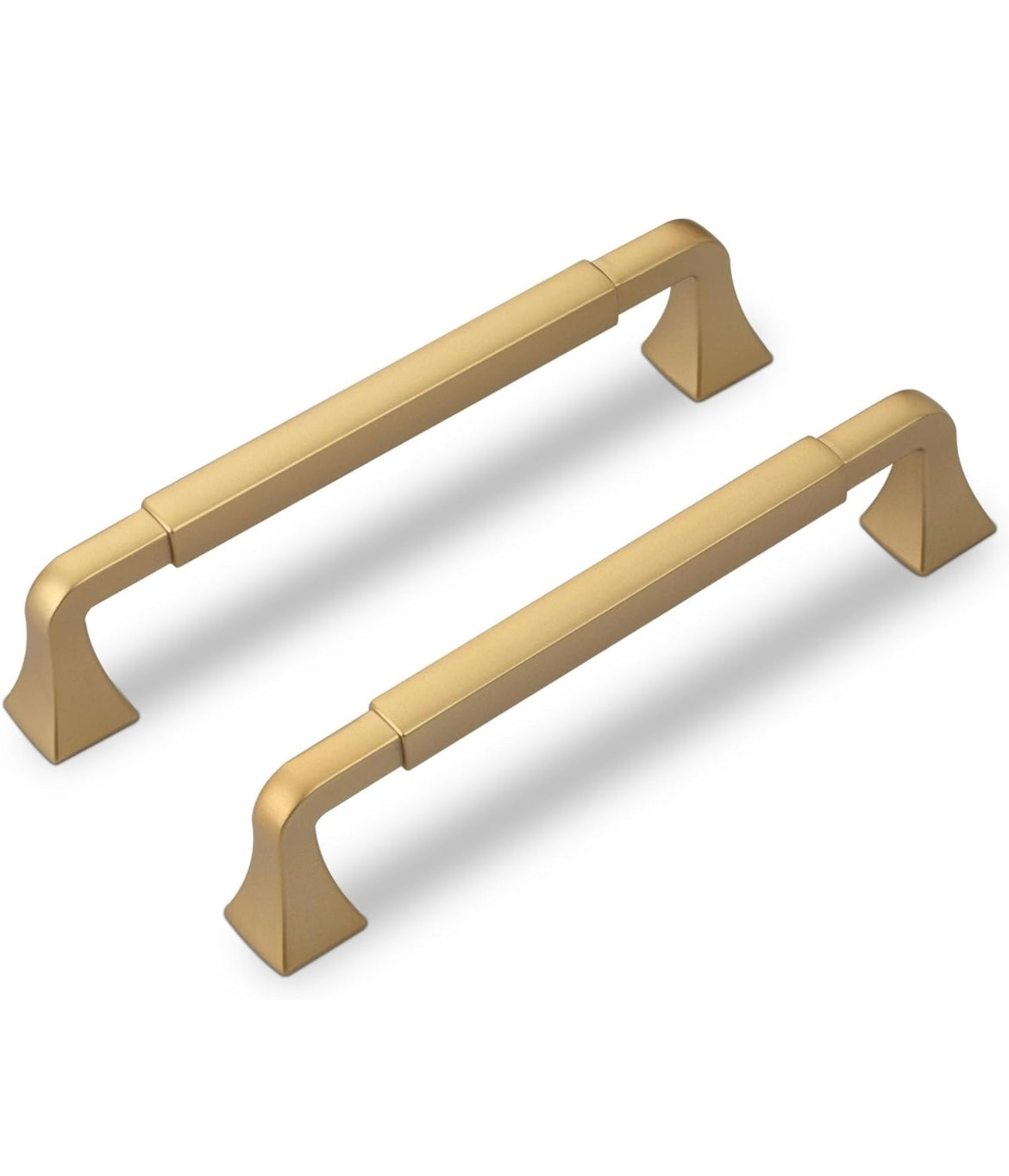 6pk Champagne/Brushed Gold Cabinet Handles, Furniture Pulls 5- inch