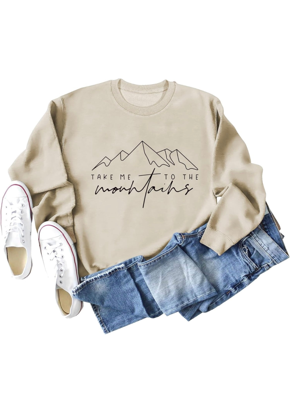 GreenVines Take me to the Mountains Sweatshirts Adventure Lover Sweater