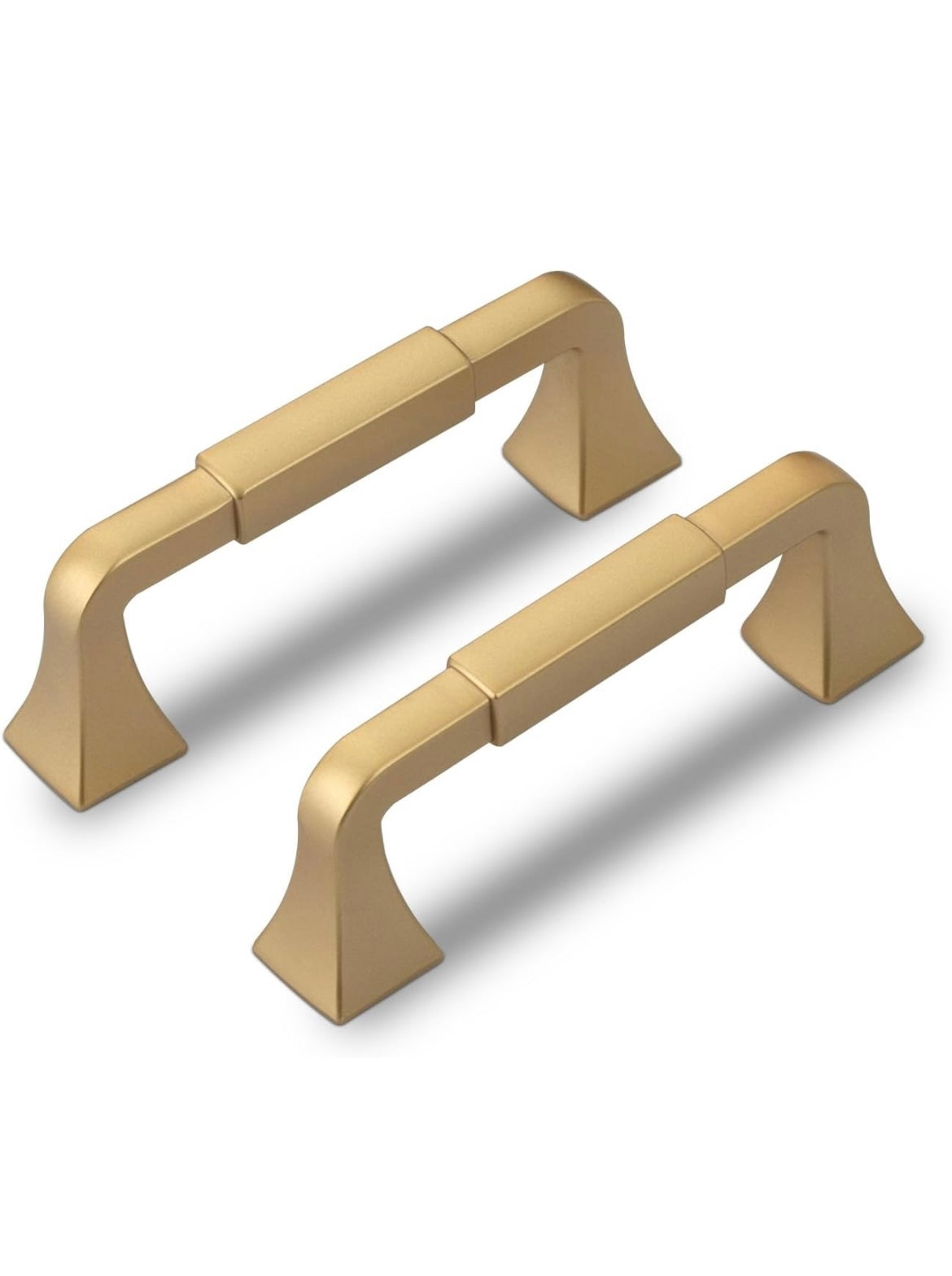 6pk Champagne/Brushed Gold Cabinet Handles, Furniture Pulls 3- inch