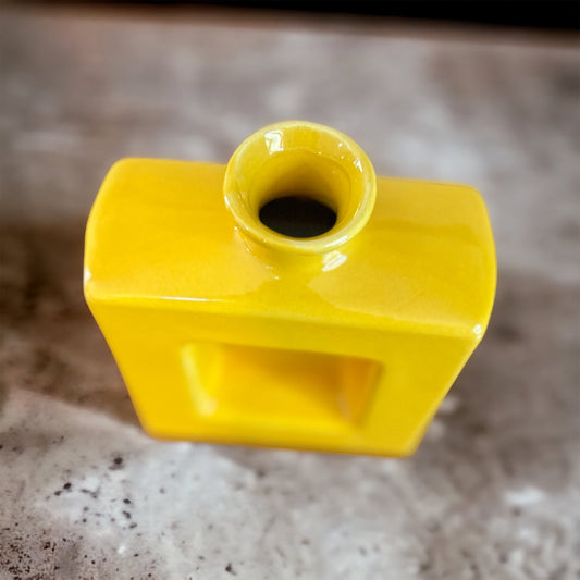 Vibrant Yellow Ceramic Décor